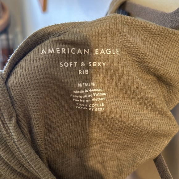 NWT Ameican Eagle One Shoulder soft & sexy rib tank - Picture 5 of 5